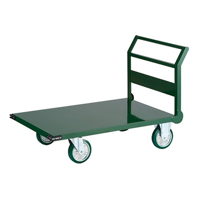 トラスコ TRUSCO 鋼鉄製運搬車 固定ハンドルタイプ SH1NU-GN 767-9475 (商品コード：160189)