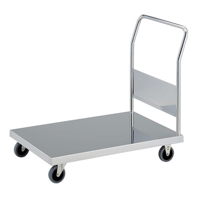 トラスコ TRUSCO 抗菌ステンレス天板台車 固定ハンドルタイプ KAS-3-100TBU 435-4825 (商品コード：160213)