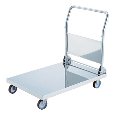 トラスコ TRUSCO オールステンレス台車 折りたたみハンドルタイプ AS-O-1-100NU 855-7749 (商品コード：160220)