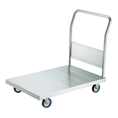 トラスコ TRUSCO オールステンレス台車 固定ハンドルタイプ AS-3-100NU 818-9401 (商品コード：160222)