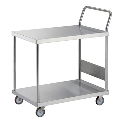 トラスコ TRUSCO オールステンレス台車 片袖2段タイプ AS-22H-100NU 247-5247 (商品コード：160240)