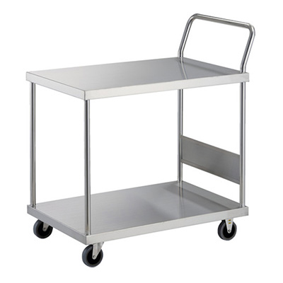 トラスコ TRUSCO オールステンレス台車 片袖2段タイプ AS-12H-100TBU 434-9948 (商品コード：160243)