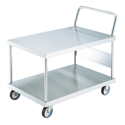 トラスコ TRUSCO オールステンレス台車 片袖2段タイプ AS-32-100NU 856-4161 (商品コード：160250)