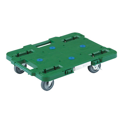 トラスコ TRUSCO 連結型樹脂平台車 ルートバン グリーン MPB-500JS-GN 414-4163 (商品コード：160432)