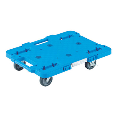 トラスコ TRUSCO 連結型樹脂平台車 ルートバン ブルー MPB-600JS-B 414-4317 (商品コード：160433)