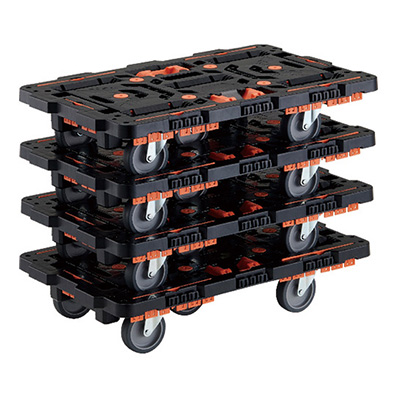 トラスコTRUSCO ビートル とめたろう・収納式柵付 BT700KJ5-E100T-M4 4台入り 206-3381 (商品コード：160461)