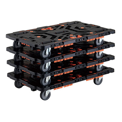 トラスコTRUSCO ビートル とめたろう・収納式柵付 BT900KJ5-E100T-M4 4台入り 206-3382 (商品コード：160462)