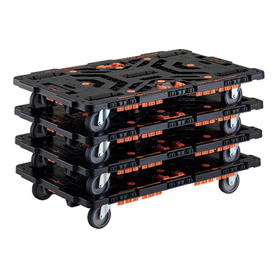 トラスコTRUSCO ビートル とめたろう・収納式柵付 BT900KJ3-E100T-M4 4台入り 206-3380 (商品コード：160464)