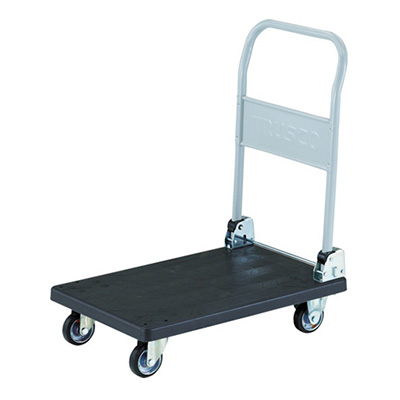 トラスコ TRUSCO 導電性樹脂運搬車 グランカート 折りたたみハンドルタイプ TP-D701 489-3310 (商品コード：160551)