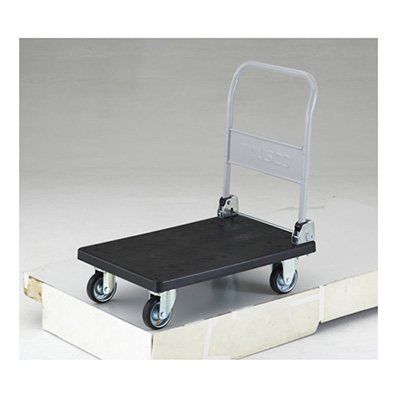 トラスコ TRUSCO 導電性樹脂運搬車 グランカート 折りたたみハンドルタイプ TP-D801 489-3352 (商品コード：160552)