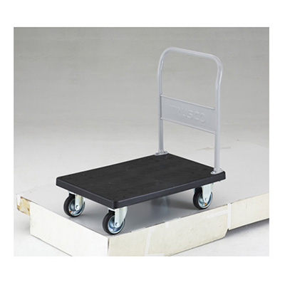トラスコ TRUSCO 導電性樹脂運搬車 グランカート 固定ハンドルタイプ TP-D802 489-3361 (商品コード：160557)