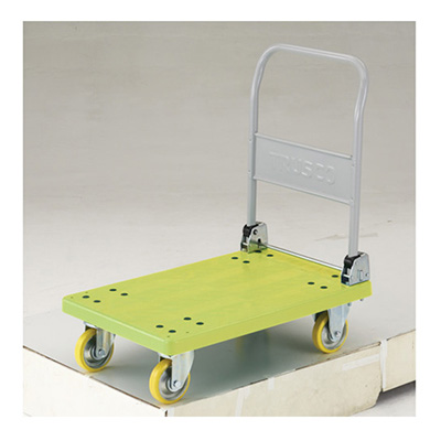 トラスコ TRUSCO 帯電防止性樹脂運搬車 グランカート 折りたたみハンドルタイプ TP-E801 489-3476 (商品コード：160561)