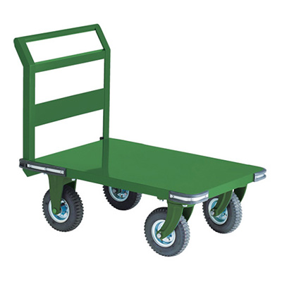 トラスコ TRUSCO 鋼鉄製運搬車 固定ハンドルタイプ・空気入タイヤ仕様 OH-2AR 239-1562 (商品コード：160663)