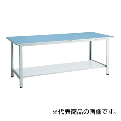 トラスコ TRUSCO 軽量作業台 下棚2枚付 1800×900×740mm BOR-1890LT2 856-3797 (商品コード：160765)