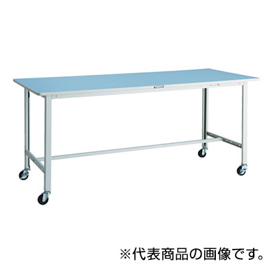 トラスコ TRUSCO 軽量作業台 キャスター付 1800×900×809mm BOR-1890C75 856-3944 (商品コード：160771)