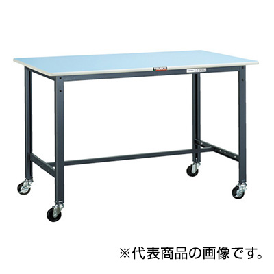 トラスコ TRUSCO 軽量作業台 キャスター付 ダークグレー 1200×750×806mm BE-1275C75 454-3637 (商品コード：160815)