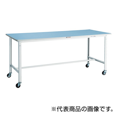 トラスコ TRUSCO 軽量作業台 キャスター付 ダークグレー 1800×900×809mm BER-1890C75 856-3746 (商品コード：160819)