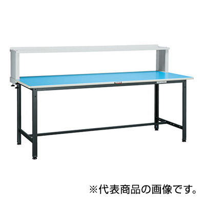 トラスコ TRUSCO 軽量作業台 上棚付 ホワイト 1800×900×1044mm BE-1890YURBW 856-3845 (商品コード：160834)