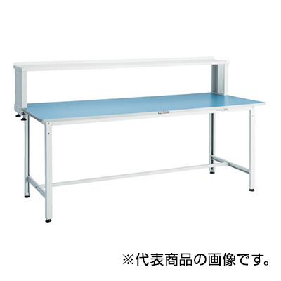 トラスコ TRUSCO 軽量作業台 上棚付 ホワイト 1200×750×1044mm BER-1275YURBW 856-3910 (商品コード：160836)