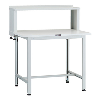 トラスコ TRUSCO 軽量作業台 上棚付 ホワイト 900×600×1044mm AO-0960YURB 125-9124 (商品コード：160856)