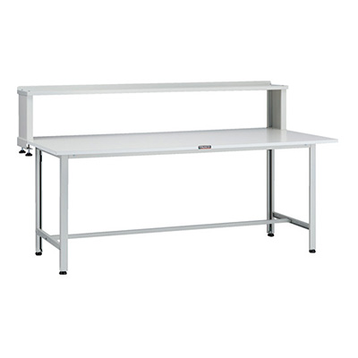 トラスコ TRUSCO 軽量作業台 上棚付 ホワイト 1800×900×1044mm AO-1890YURB 125-9171 (商品コード：160858)