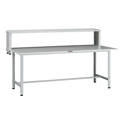 トラスコ TRUSCO 軽量作業台 上棚付 ホワイト 1800×900×1044mm AOR-1890YURB 137-1718 (商品コード：160861)