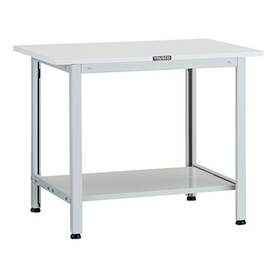 トラスコ TRUSCO 軽量作業台 薄型1段引出し付 ホワイト 900×600×740mm AO-0960LT2 125-9120 (商品コード：160862)