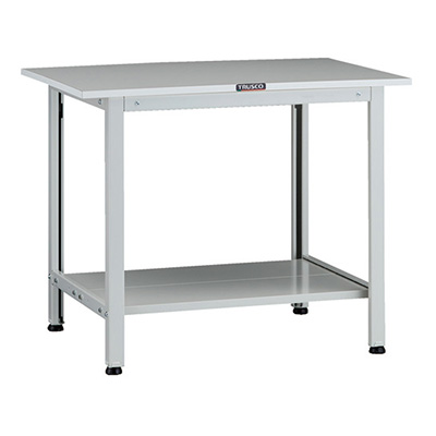 トラスコ TRUSCO 軽量作業台 薄型1段引出し付 ホワイト 900×600×740mm AOR-0960LT2 137-1683 (商品コード：160865)