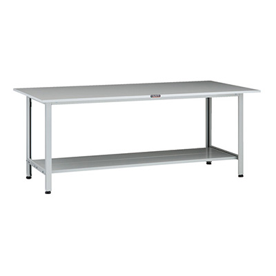 トラスコ TRUSCO 軽量作業台 薄型1段引出し付 ホワイト 1800×900×740mm AOR-1890LT2 137-1691 (商品コード：160867)