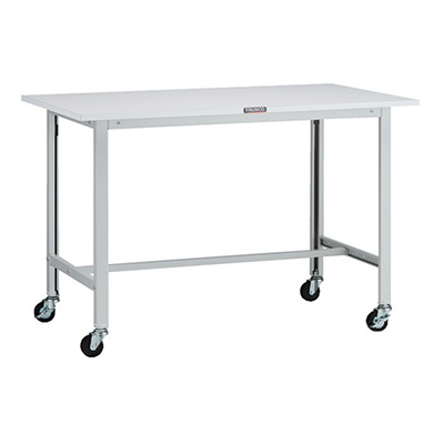 トラスコ TRUSCO 軽量作業台 キャスター付 ホワイト 1200×750×809mm AO-1275C75 125-9139 (商品コード：160869)