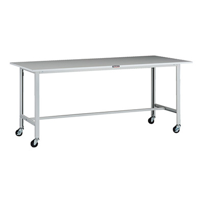 トラスコ TRUSCO 軽量作業台 キャスター付 ホワイト 1800×900×808mm AOR-1890C75 137-1682 (商品コード：160873)