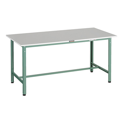 トラスコ TRUSCO 軽量作業台 基本タイプ グリーン 1500×900×740mm RAE2-1509 161-1313 (商品コード：160887)