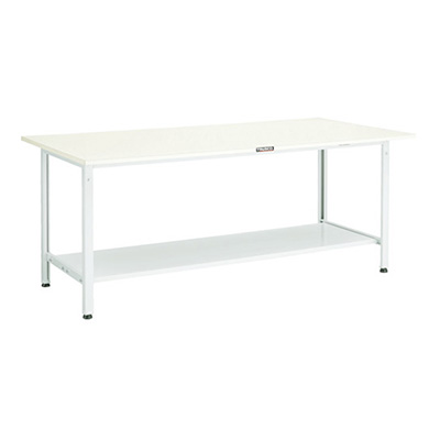 トラスコ TRUSCO 軽量作業台 下棚2枚付 グリーン 1800×900×740mm AE-1809LT2 770-1713 (商品コード：160921)