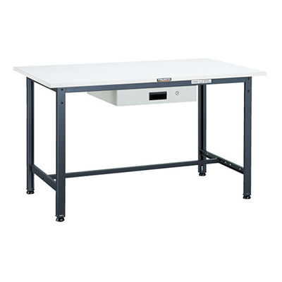 トラスコ TRUSCO 軽量作業台 薄型1段引出し付 ダークグレー 900×600×740mm AE-0960UDK1 DG 454-2649 (商品コード：160988)