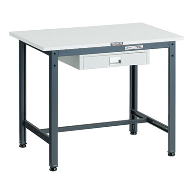 トラスコ TRUSCO 軽量作業台 薄型1段引出し付 ダークグレー 900×600×740mm AE-0960UDC1 DG 183-3813 (商品コード：161028)