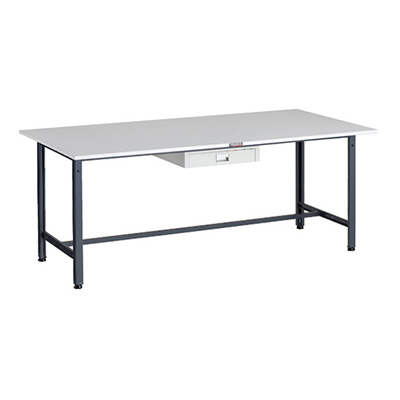 トラスコ TRUSCO 軽量作業台 薄型1段引出し付 ダークグレー 1800×900×740mm RAE-1809UDC1 DG 183-3833 (商品コード：161031)