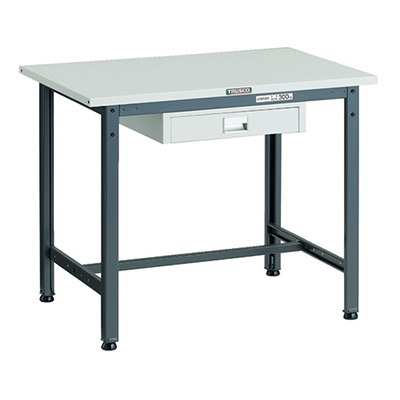 トラスコ TRUSCO 軽量作業台 薄型1段引出し付 ダークグレー 900×600×740mm SAE-0960UDC1 DG 183-3837 (商品コード：161032)