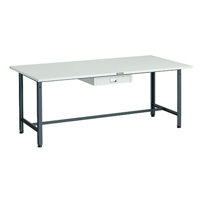 トラスコ TRUSCO 軽量作業台 薄型1段引出し付 ダークグレー 1800×900×740mm SAE-1809UDC1 DG 183-3843 (商品コード：161033)