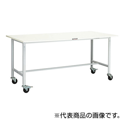 トラスコ TRUSCO 軽量作業台 φ100mmキャスター付 ホワイト 1800×900×847mm RAE-1809C100 W 467-2135 (商品コード：161099)