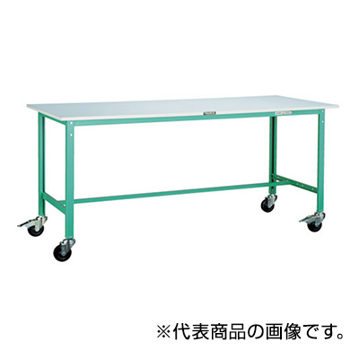 トラスコ TRUSCO 軽量作業台 φ100mmキャスター付 ダークグレー 1800×900×847mm RAE-1809C100 DG 454-5699 (商品コード：161105)