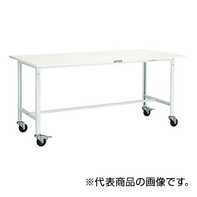 トラスコ TRUSCO 軽量作業台 φ100mmキャスター付 ヤンググリーン 1800×900×848mm AE-1809C100 YG 454-3092 (商品コード：161109)