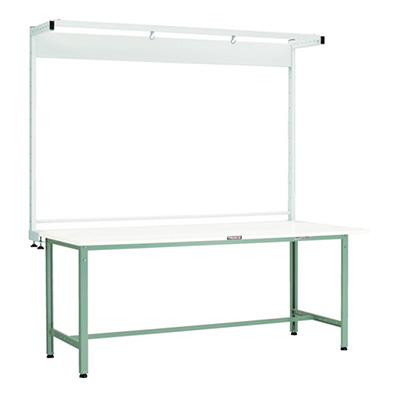 トラスコ TRUSCO 軽量作業台 ツールハンガー付 ダークグレー 1800×750×1948mm AE-1800THN DG 770-1578 (商品コード：161125)