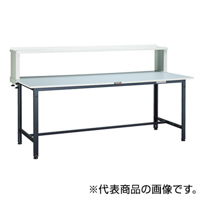 トラスコ TRUSCO 軽量作業台 上棚付 グリーン 900×600×1044mm RAE-0960YURB 770-2540 (商品コード：161161)
