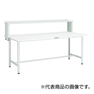 トラスコ TRUSCO 軽量作業台 上棚付 ホワイト 900×600×1044mm AE-0960YURB W 770-1454 (商品コード：161164)