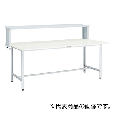 トラスコ TRUSCO 軽量作業台 上棚付 ホワイト 1800×900×1044mm AE-1809YURB W 466-7280 (商品コード：161166)