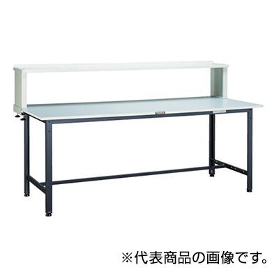 トラスコ TRUSCO 軽量作業台 上棚付 ダークグレー 900×600×1044mm RAE-0960YURB DG 454-5257 (商品コード：161173)