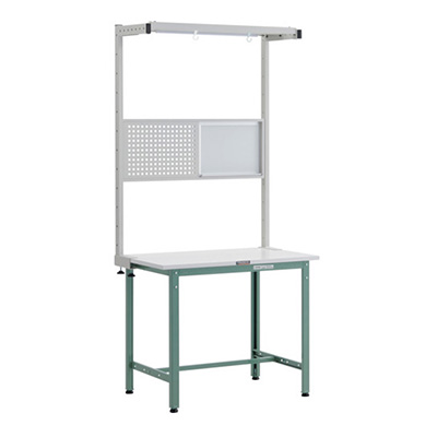 トラスコ TRUSCO 軽量作業台 オプションフルセット付 グリーン 900×600×1948mm AE-0960THFS 247-7300 (商品コード：161182)