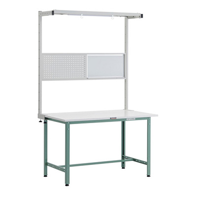 トラスコ TRUSCO 軽量作業台 オプションフルセット付 グリーン 1200×750×1948mm AE-1200THFS 247-7308 (商品コード：161183)