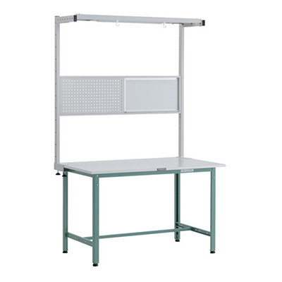 トラスコ TRUSCO 軽量作業台 オプションフルセット付 グリーン 1200×750×1948mm RAE-1200THFS 248-6843 (商品コード：161186)