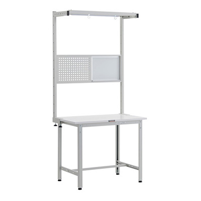 トラスコ TRUSCO 軽量作業台 オプションフルセット付 ホワイト 900×600×1948mm AE-0960THFS W 247-7310 (商品コード：161188)